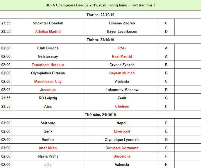 Lượt 3 cúp C1: Real đối mặt &#34;cửa tử&#34;, Chelsea & Tottenham gặp khó - 3