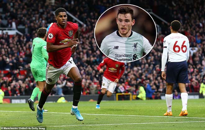 Rashford và Robertson là những cầu thủ ấn tượng nhất đại chiến MU - Liverpool