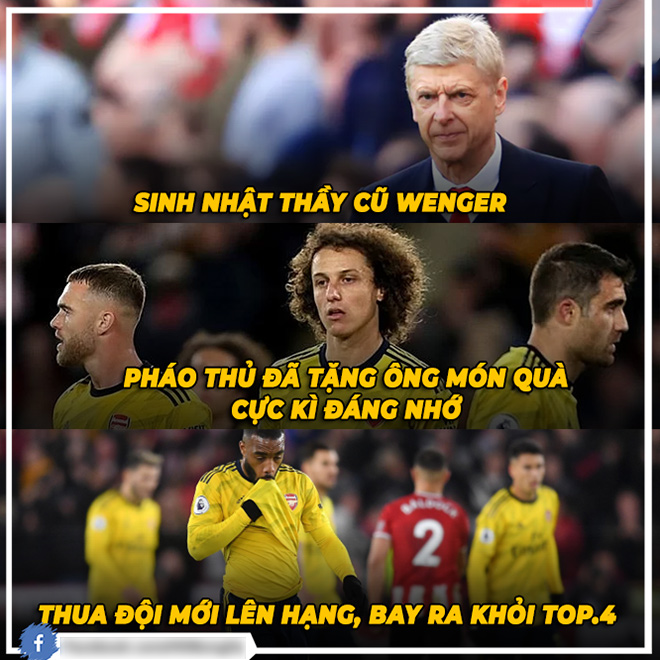 Món quà tặng sinh nhật Wenger "siêu to khủng khiếp".