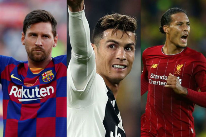 Messi, Ronaldo và Van Dijk có tên trong top 30 ứng viên rút gọn tranh giải "Quả bóng Vàng 2019"