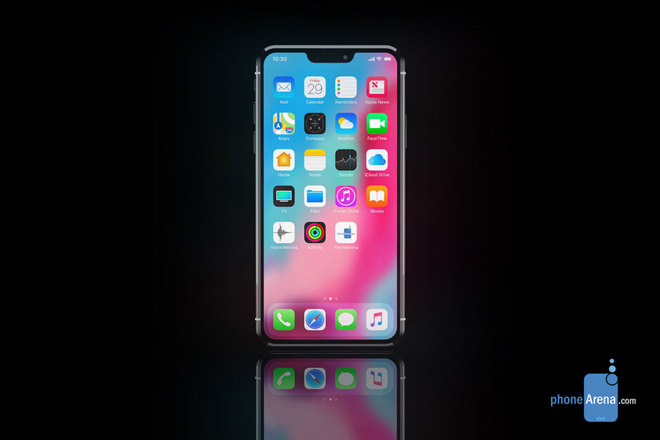 Ảnh concept iPhone 12 với "tai thỏ" nhỏ hơn.