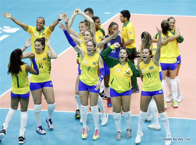 Các nữ binh sỹ Brazil đánh bại đội tuyển binh sỹ Trung Quốc có 3 tuyển thủ quốc gia