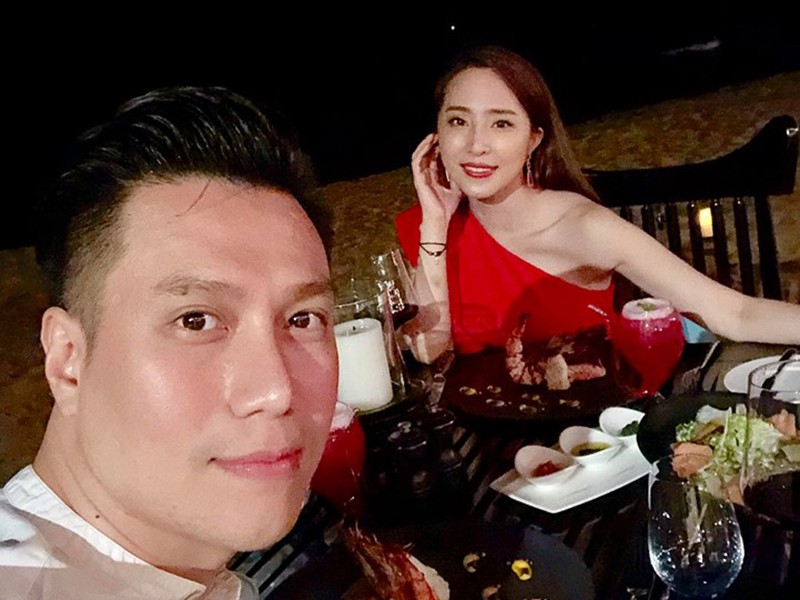 Việt Anh, Quỳnh Nga ăn tối lãng mạn bên nhau