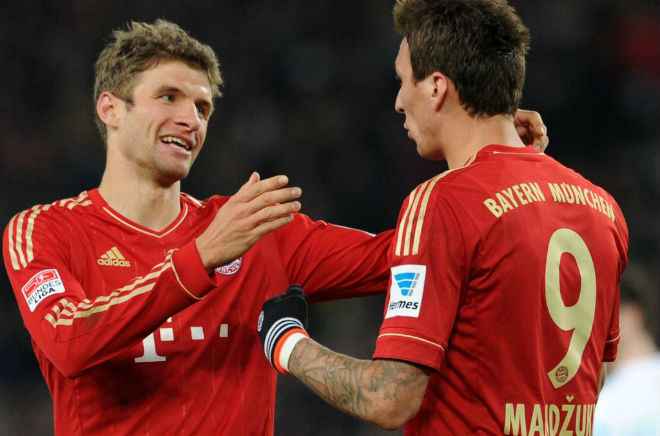 Hai mục tiêu săn đón của MU trên hàng công - Muller và Mandzukic từng là đồng đội ở Bayern Munich
