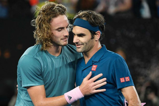 Tsitsipas từng thắng 1 và thua 1 trong 2 lần gặp Federer (đều trong mùa giải 2019)