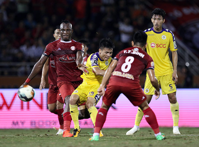 Quang Hải và Hà Nội từng bị TP.HCM cầm hòa 2-2 ở lượt về V-League 2019 ở lần gần nhất đụng độ đối thủ này hôm 26/7