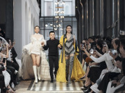 Thời trang - Tiểu Vy - Lương Thùy Linh đọ tài catwalk trong show diễn cảm hứng Tây Bắc