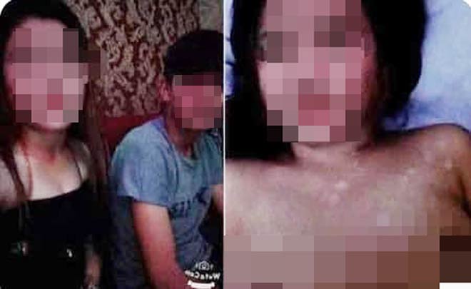 Cô gái trẻ bị ghép hình ảnh với người lạ, đăng tải lên mạng xã hội.