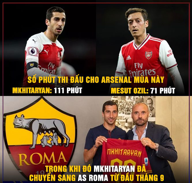 Trước khi ra đi anh vẫn kịp thi đấu cho Arsenal nhiều hơn Ozil đến hiện tại.