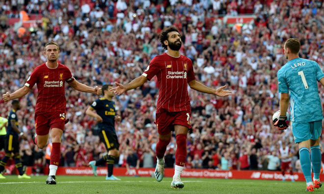 Liverpool thắng đậm Arsenal trong 2 lần đối đầu gần nhất