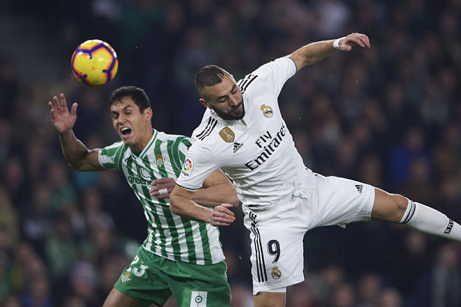 Real Madrid để thua Real Betis trong lần đối đầu gần nhất tại Bernabeu