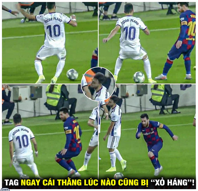 Đá thế thì còn ai muốn chơi cùng ông nữa hả Messi?