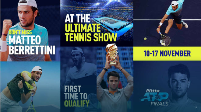 Matteo Berrettini là cái tên cuối cùng giành vé dự ATP Finals 2019