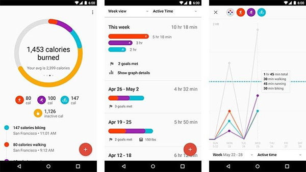 Google Fit là ứng dụng nổi bật hơn với nhiều ưu điểm như có giao diện web.