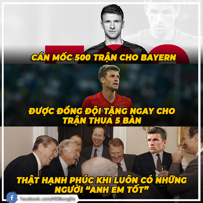 Một ngày đáng quên với Thomas Muller.