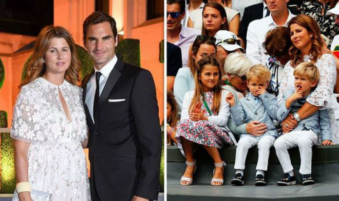 Federer luôn có gia đình là điểm tựa vững chắc
