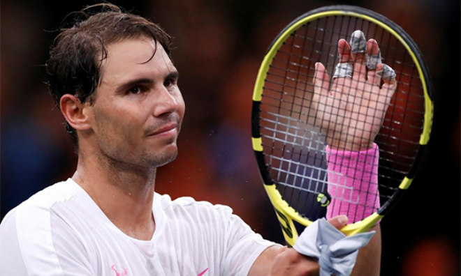 Nadal rút lui bất ngờ trước trận bán kết Paris Masters năm nay