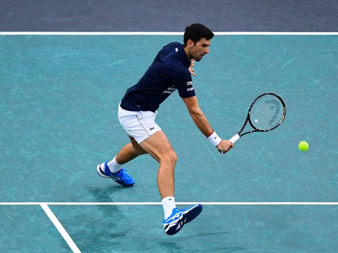 Novak Djokovic có một trận đấu xuất sắc