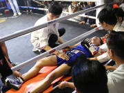 Thể thao - Chỉ 16 giây, nữ võ sĩ Việt khiến tay đấm boxing Thái Lan nhập viện