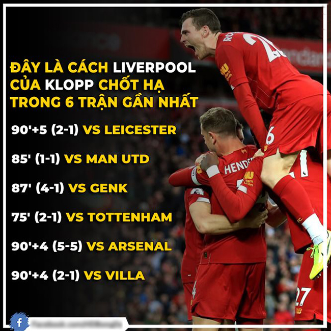 Liverpool&nbsp;thích thắng theo kiểu &#34;nghẹt thở&#34; những phút cuối trận mới kịch tính.