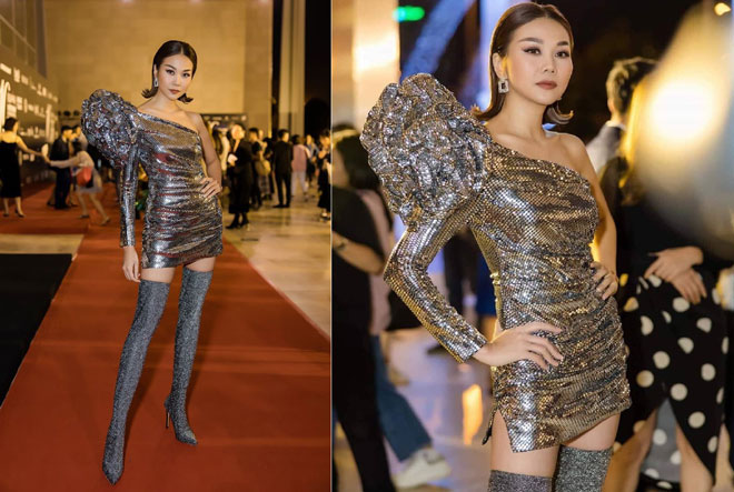 Thanh Hằng, H&#39;Hen Niê và dàn sao mặc đẹp trên thảm đỏ Tuần lễ Thời trang - 1
