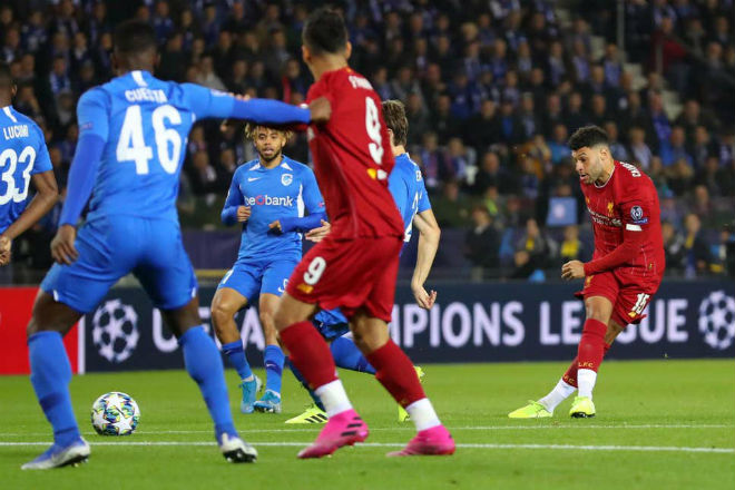 Oxlade-Chamberlain từng tỏa sáng với cú đúp giúp Liverpool thắng Genk 4-1 trên đất Bỉ 2 tuần trước