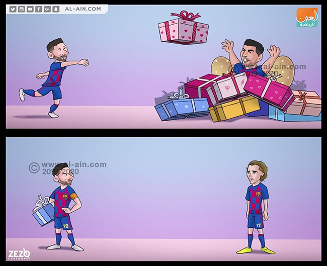 Có vẻ&nbsp;như Messi và Griezmann không tìm được tiếng nói chung ở Barca.