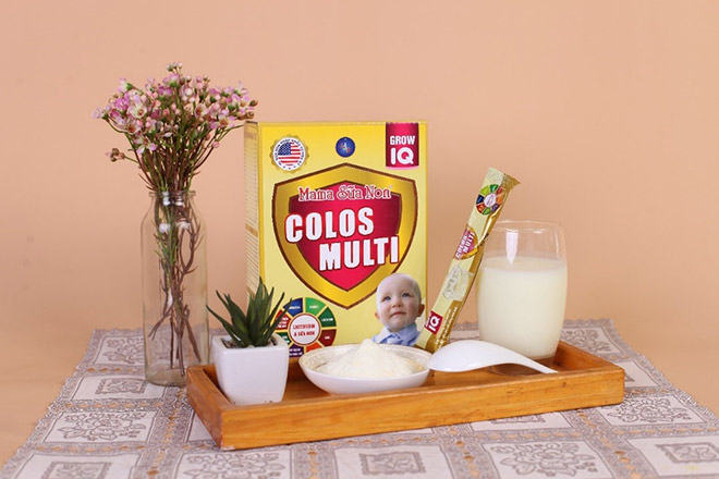 Colos Multi Grow IQ chứa bộ ba Calci nano, Vitamin D3 và MK7