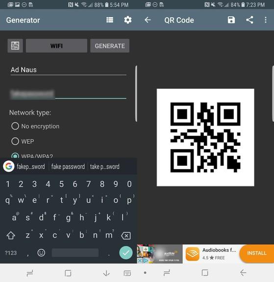 Điền đầy đủ các thông tin cần thiết và nhấn Generate để tạo mã QR. Ảnh: MINH HOÀNG