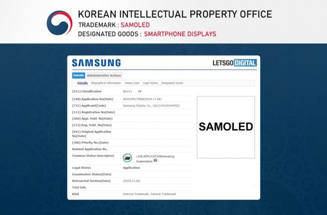 Màn hình SAMOLED mới của Samsung.