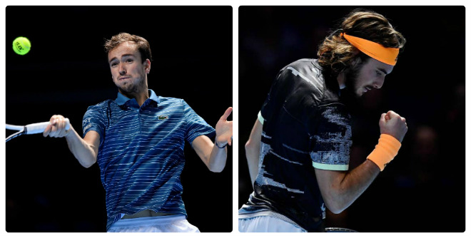 Medvedev thất bại đáng tiếc ở loạt tie-break trong set 1 trước Tsitsipas ở lần đầu tiên họ dự ATP Finals