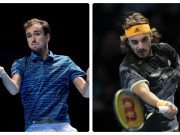 Thể thao - Video tennis Medvedev - Tsitsipas: Ra mắt tưng bừng, chiến thư gửi Nadal (ATP Finals)