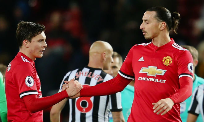 Lindelof và Ibrahimovic từng là đồng đội của nhau ở MU