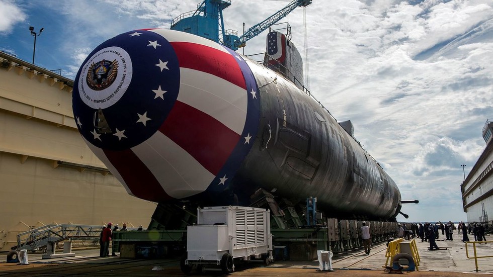 Mỹ đang gấp rút đóng mới các tàu ngầm hạt nhân lớp Virginia.