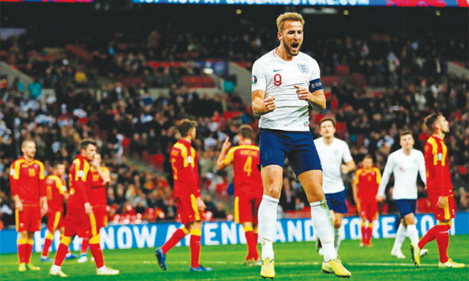 Harry Kane lập hat-trick giúp ĐT Anh đại thắng ĐT Montenegro 6-0&nbsp;