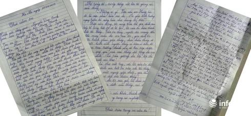 Những bức thư cảm ơn của phụ huynh học sinh gửi đến thầy giáo Nguyễn Duy Trình, giáo viên trường Tiểu học Hùng Thành, huyện Yên Thành.