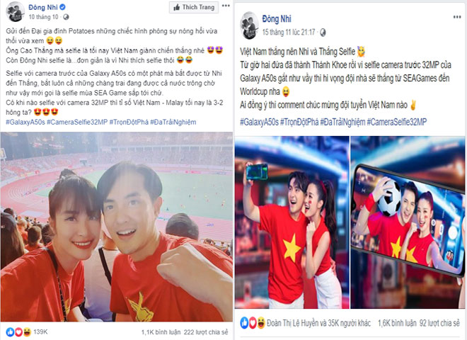 Cận kề SEA Games: Galaxy A50s bất ngờ được Đông Nhi - Ông Cao Thắng và giới trẻ gọi tên - 1