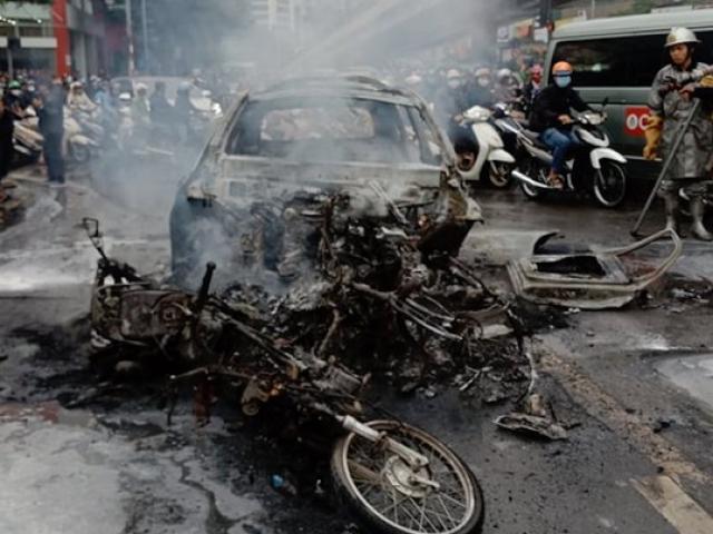 Lực lượng PCCC lên tiếng về thông tin ”đến hiện trường chậm” vụ Mercedes cháy