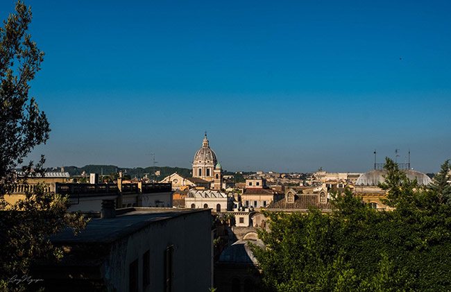 Một góc thành Rome từ đồi Terrazza del Pincio