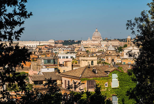 Vatican từ đồi Terrazza del Pincio