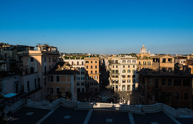 Rome từ trên đỉnh của Spanish Steps