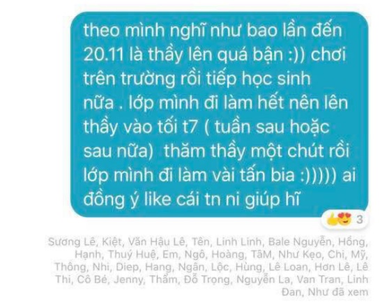 Lớp trưởng &#34;quỳ lạy&#34; rủ họp lớp 20/11, lũ bạn phản ứng cực gắt và cái kết khó đỡ - 2