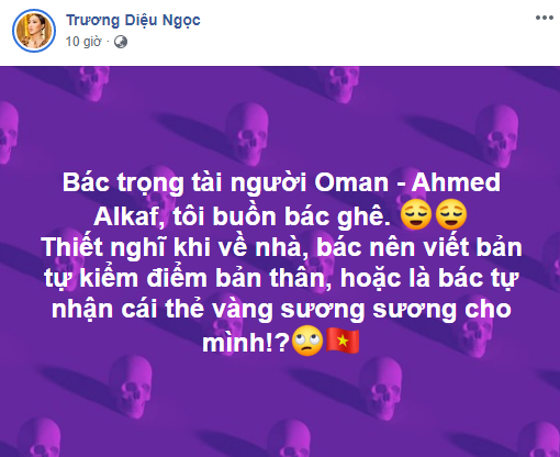 Cùng suy nghĩ như MC Quang Minh là người đẹp Trương Diệu Ngọc