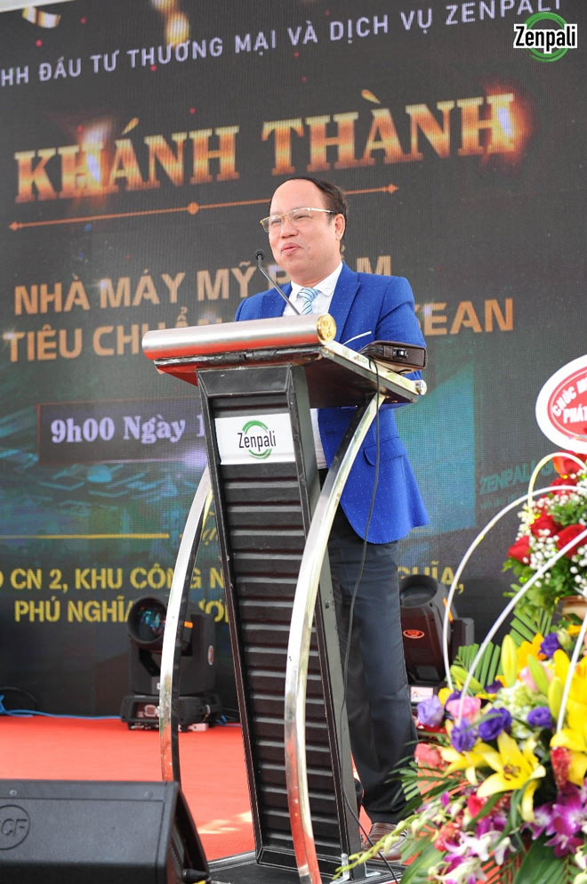 Ông Đặng Ái Sen – Phó Trưởng Công an huyện Thanh Oai phát biểu