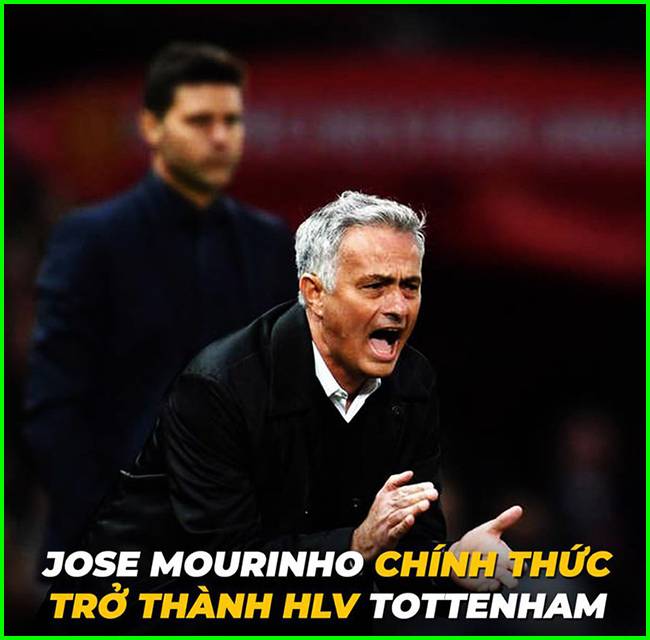 Mourinho trở thành HLV trưởng tiếp theo của Tottenham.