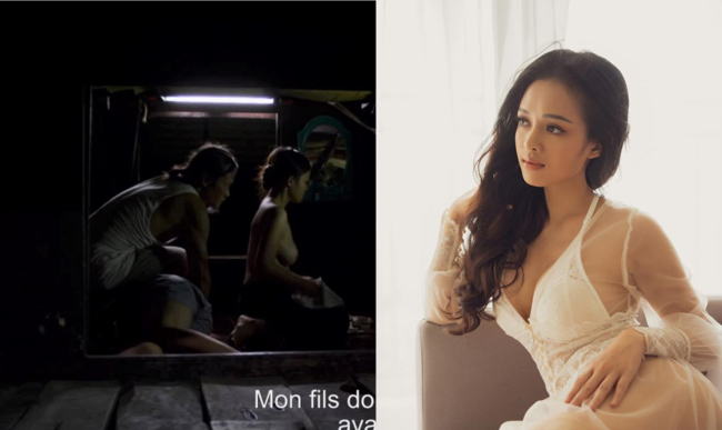 Nữ MC - biên tập viên thời sự Thanh Trúc cũng từng đảm nhận vai diễn để ngực trần, thực hiện cảnh nóng táo bạo với diễn viên Hà Phong, khi đó cô cũng chưa 18 tuổi.