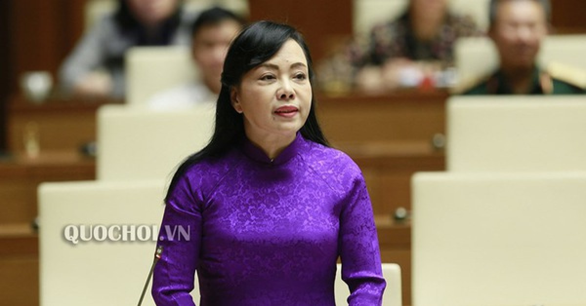 Quốc hội miễn nhiệm chức vụ Bộ trưởng Bộ Y tế đối với bà Nguyễn Thị Kim Tiến - Ảnh: Quochoi.vn