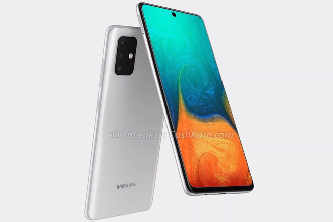 Ảnh concept Galaxy A71.