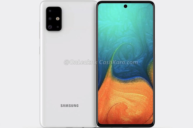 Ảnh concept Galaxy A71.