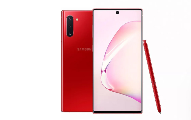 Phiên bản Galaxy Note 10 Đỏ Aura.